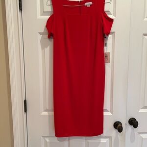 Calvin Klein, red size ten dress